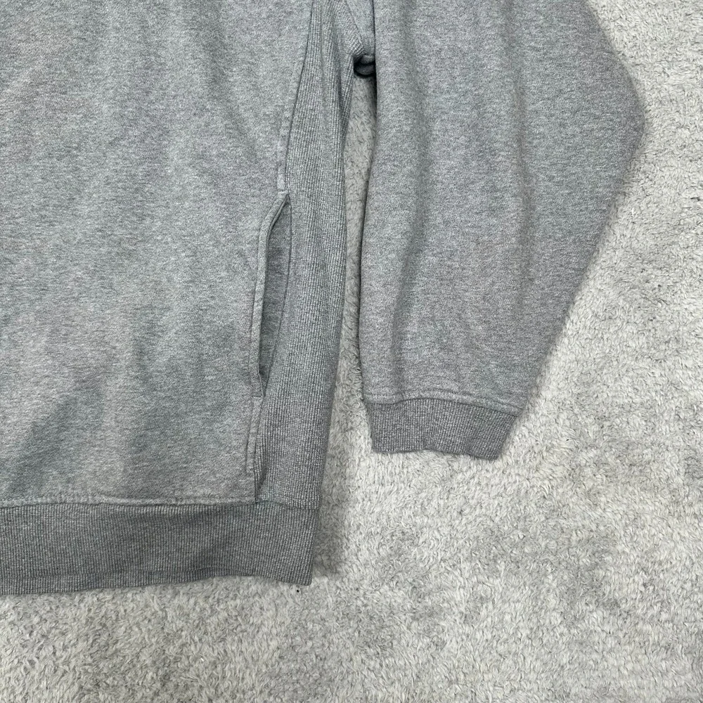 Vintage Nike Y2K‎ Swoosh Quarter Zip Fleece Sweatshirt Gray Men's XXL
